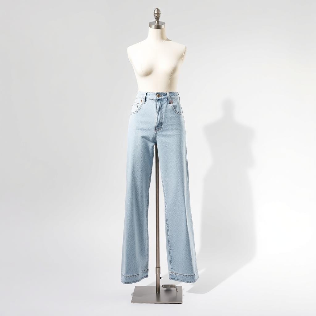 Wide-Leg Jeans — Light Wash